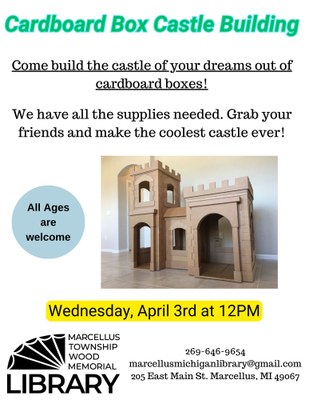 Cardboard Box Castle Building Cardboard Box Castle Building