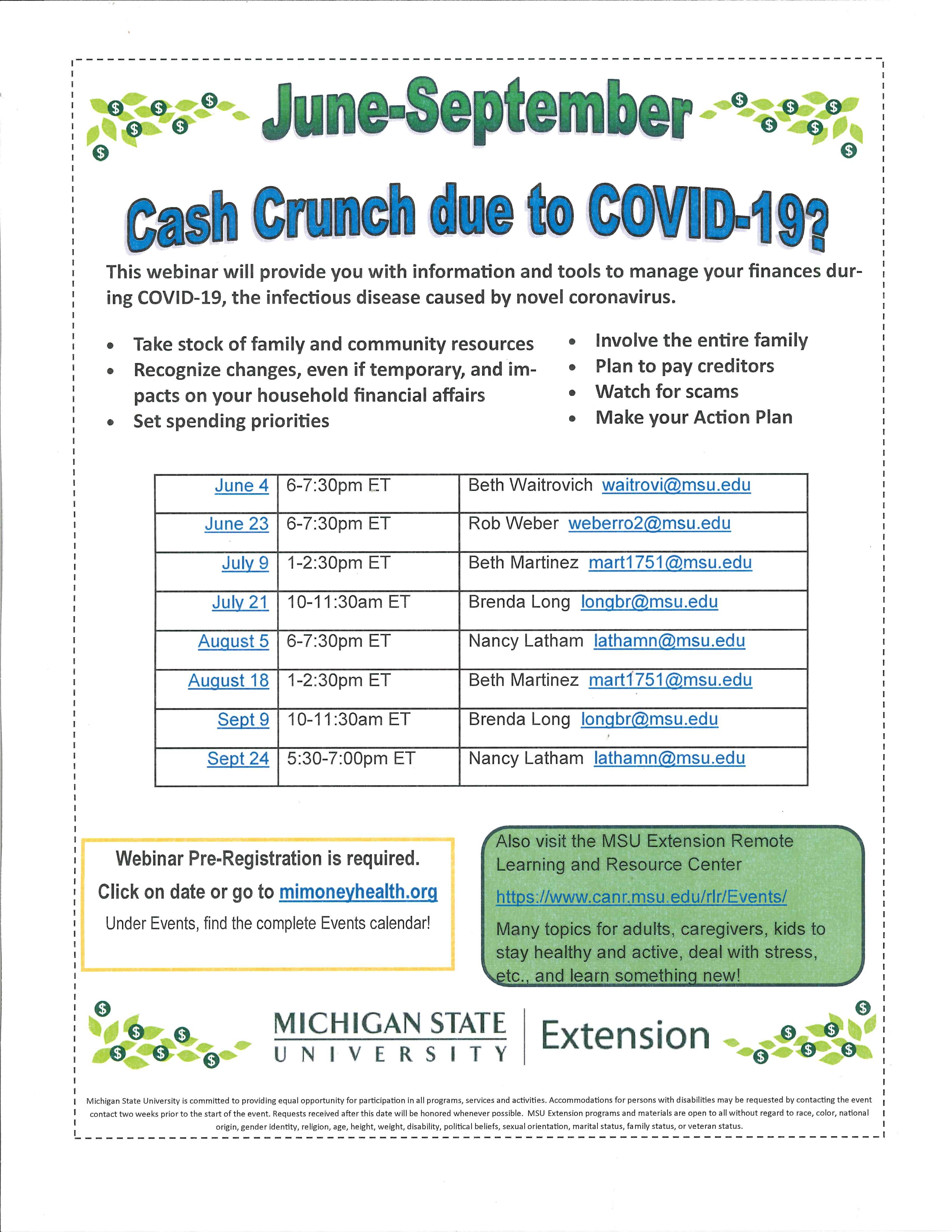 Covid Cash Crunch