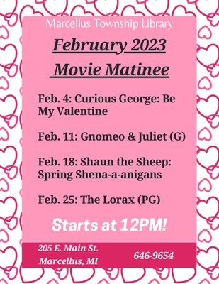 February 2023 Movie Matinee February 2023 Movie Matinee
