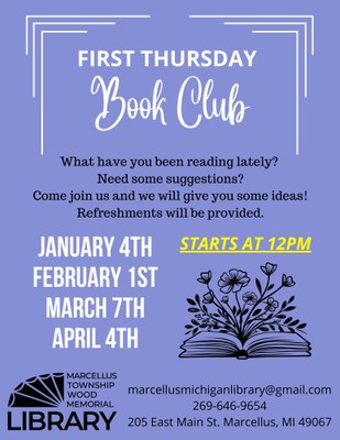 First Thursday Book Club First Thursday Book Club