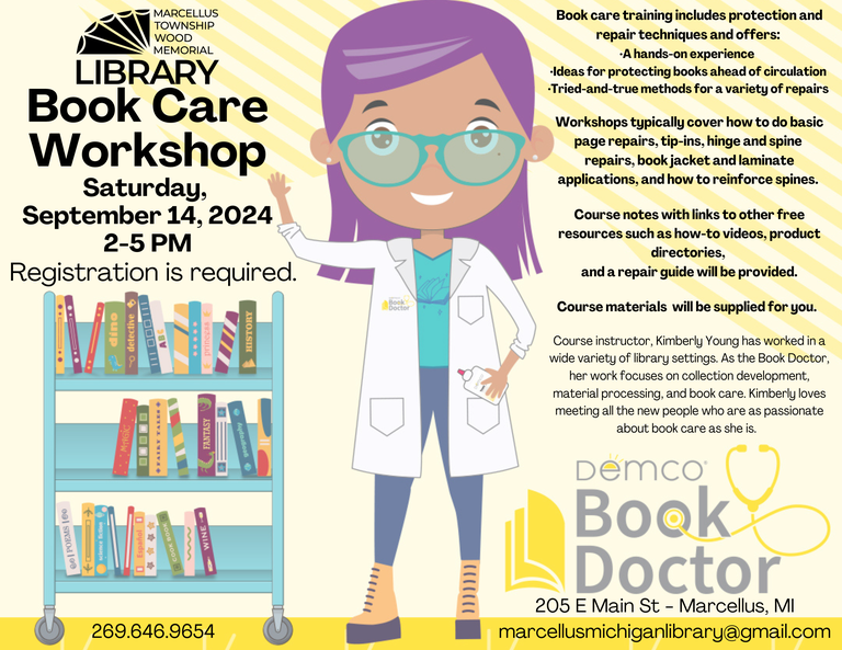Book Doctor Care & Repair Workshop