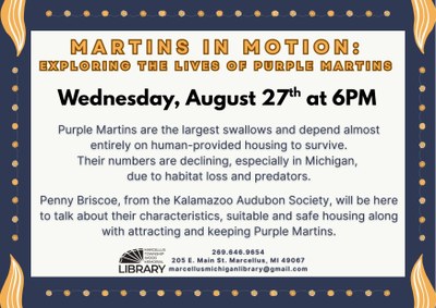 Martins in Motion: Exploring the Lives of Purple Martins Martins in Motion: Exploring the Lives of Purple Martins