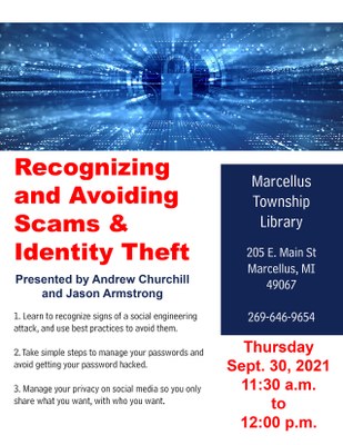 Recognizing and Avoiding Scams & Identity Theft Recognizing and Avoiding Scams & Identity Theft