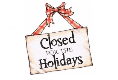 Closed for Christmas