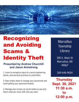 Recognizing and Avoiding Scams & Identity Theft