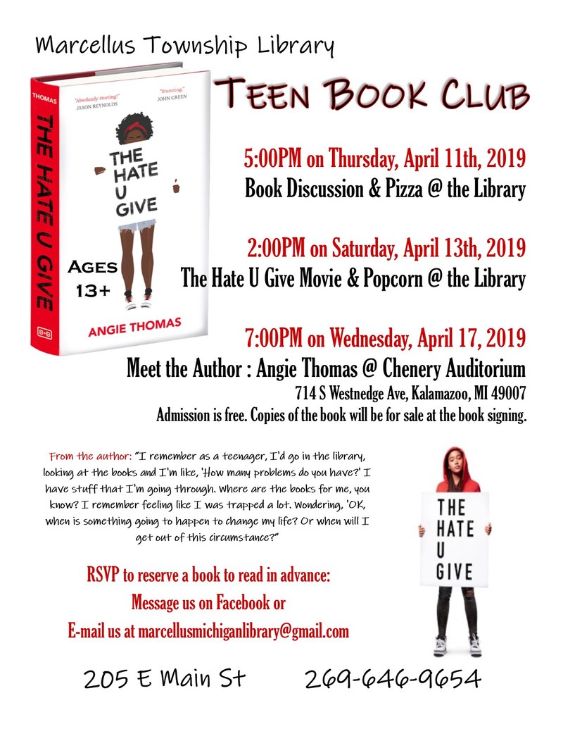 Teen Book Club: The Hate U Give