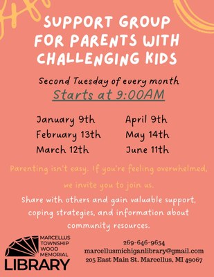 Support Group for Parents with Challenging Kids
