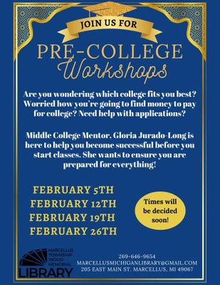 Pre-College Workshops Pre-College Workshops