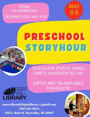 Preschool Storyhour Preschool Storyhour