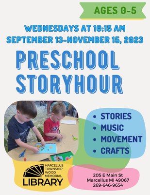 Preschool Storyhour Preschool Storyhour