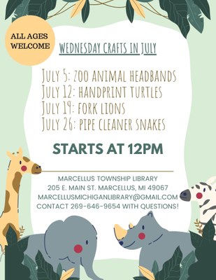 Wednesday Crafts in July