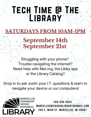Tech Time @ The Library Tech Time @ The Library