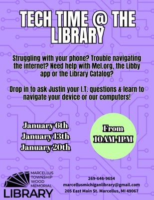 Tech Time @ The Library Tech Time @ The Library