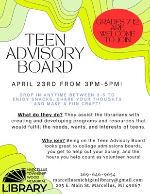 Teen Advisory Board Meeting Teen Advisory Board Meeting